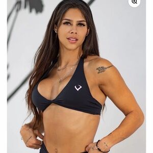 Violate the Dresscode Twist Halter Sports Bra